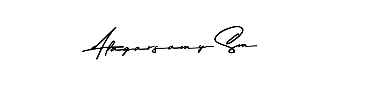 Asem Kandis PERSONAL USE is a professional signature style that is perfect for those who want to add a touch of class to their signature. It is also a great choice for those who want to make their signature more unique. Get Alagarsamy Sm name to fancy signature for free. Alagarsamy Sm signature style 9 images and pictures png