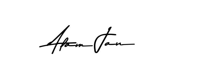 Use a signature maker to create a handwritten signature online. With this signature software, you can design (Asem Kandis PERSONAL USE) your own signature for name Alam Jan. Alam Jan signature style 9 images and pictures png