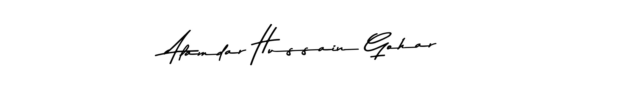 Similarly Asem Kandis PERSONAL USE is the best handwritten signature design. Signature creator online .You can use it as an online autograph creator for name Alamdar Hussain Gohar. Alamdar Hussain Gohar signature style 9 images and pictures png