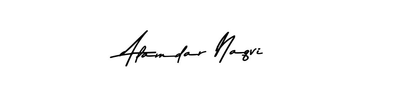 Create a beautiful signature design for name Alamdar Naqvi. With this signature (Asem Kandis PERSONAL USE) fonts, you can make a handwritten signature for free. Alamdar Naqvi signature style 9 images and pictures png