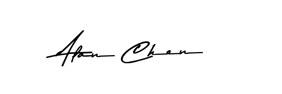 Create a beautiful signature design for name Alan Chen. With this signature (Asem Kandis PERSONAL USE) fonts, you can make a handwritten signature for free. Alan Chen signature style 9 images and pictures png