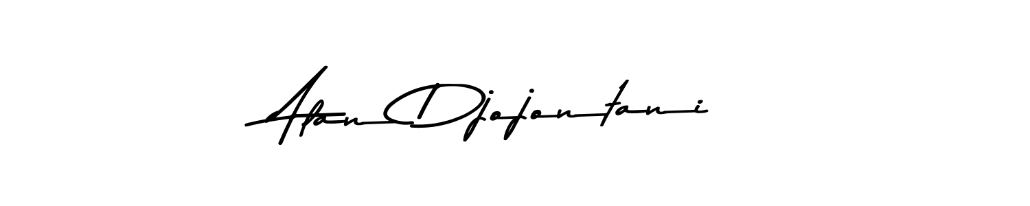How to make Alan Djojontani name signature. Use Asem Kandis PERSONAL USE style for creating short signs online. This is the latest handwritten sign. Alan Djojontani signature style 9 images and pictures png