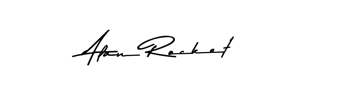 How to make Alan Rocket name signature. Use Asem Kandis PERSONAL USE style for creating short signs online. This is the latest handwritten sign. Alan Rocket signature style 9 images and pictures png