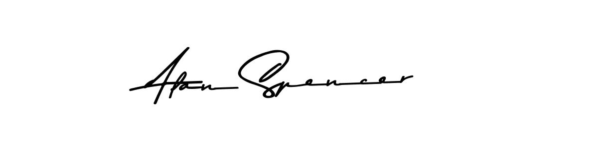 You should practise on your own different ways (Asem Kandis PERSONAL USE) to write your name (Alan Spencer) in signature. don't let someone else do it for you. Alan Spencer signature style 9 images and pictures png