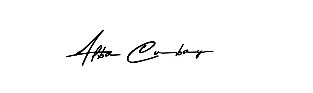 Alba Cubay stylish signature style. Best Handwritten Sign (Asem Kandis PERSONAL USE) for my name. Handwritten Signature Collection Ideas for my name Alba Cubay. Alba Cubay signature style 9 images and pictures png