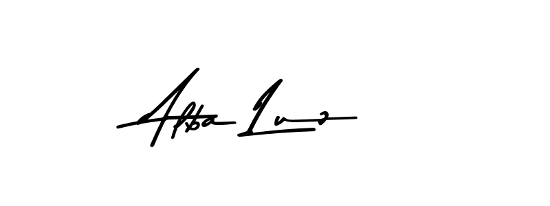 You should practise on your own different ways (Asem Kandis PERSONAL USE) to write your name (Alba Luz) in signature. don't let someone else do it for you. Alba Luz signature style 9 images and pictures png