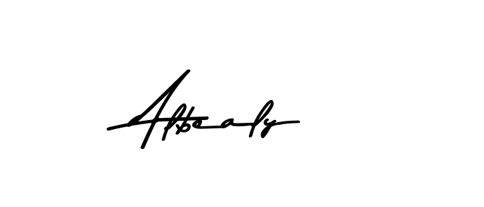 Design your own signature with our free online signature maker. With this signature software, you can create a handwritten (Asem Kandis PERSONAL USE) signature for name Albealy. Albealy signature style 9 images and pictures png
