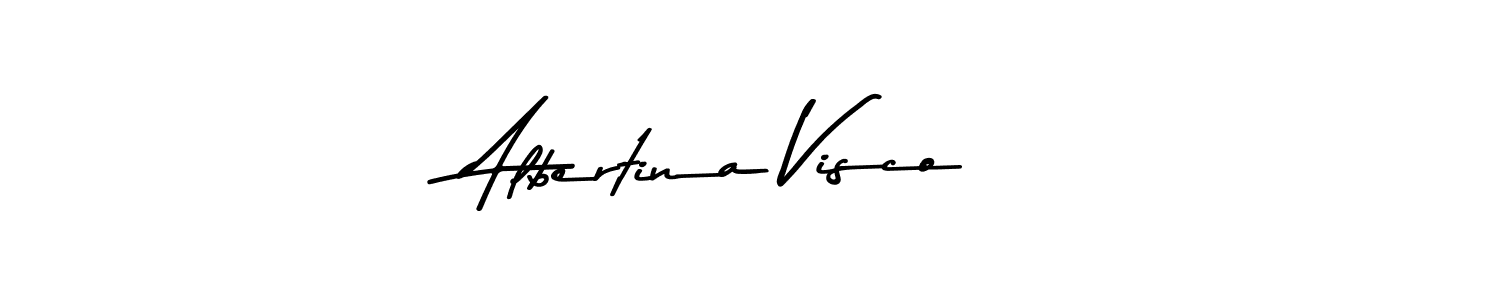 Design your own signature with our free online signature maker. With this signature software, you can create a handwritten (Asem Kandis PERSONAL USE) signature for name Albertina Visco. Albertina Visco signature style 9 images and pictures png