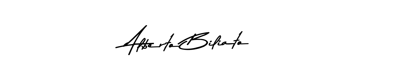 You should practise on your own different ways (Asem Kandis PERSONAL USE) to write your name (Alberto Biliato) in signature. don't let someone else do it for you. Alberto Biliato signature style 9 images and pictures png