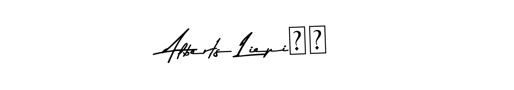 You can use this online signature creator to create a handwritten signature for the name Alberts Liepiņš. This is the best online autograph maker. Alberts Liepiņš signature style 9 images and pictures png