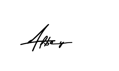 Also we have Albey name is the best signature style. Create professional handwritten signature collection using Asem Kandis PERSONAL USE autograph style. Albey signature style 9 images and pictures png