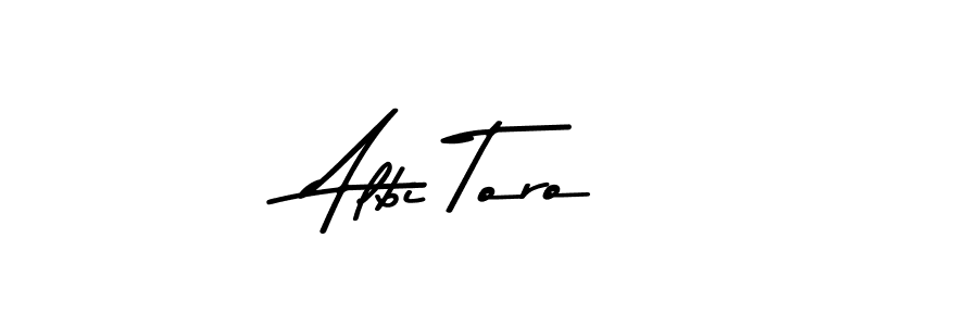 Design your own signature with our free online signature maker. With this signature software, you can create a handwritten (Asem Kandis PERSONAL USE) signature for name Albi Toro. Albi Toro signature style 9 images and pictures png