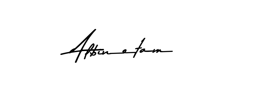 How to make Albinetam signature? Asem Kandis PERSONAL USE is a professional autograph style. Create handwritten signature for Albinetam name. Albinetam signature style 9 images and pictures png