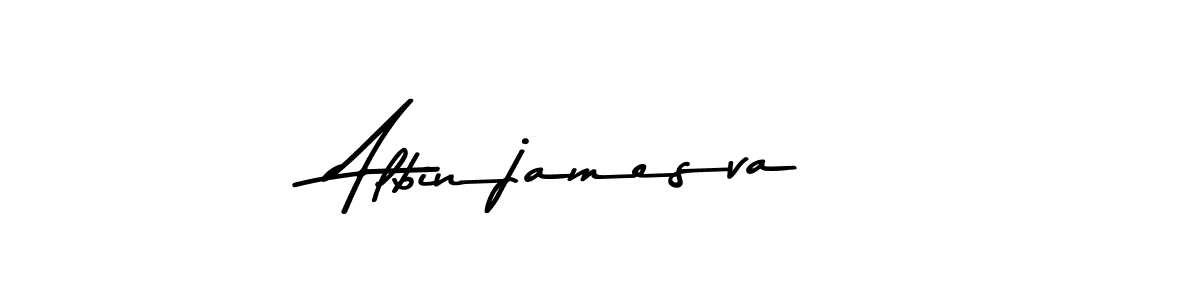 How to make Albinjamesva signature? Asem Kandis PERSONAL USE is a professional autograph style. Create handwritten signature for Albinjamesva name. Albinjamesva signature style 9 images and pictures png