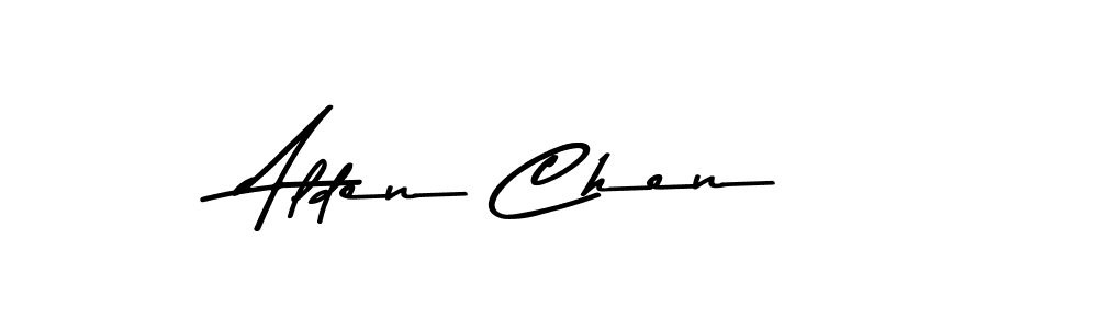 Make a beautiful signature design for name Alden Chen. With this signature (Asem Kandis PERSONAL USE) style, you can create a handwritten signature for free. Alden Chen signature style 9 images and pictures png