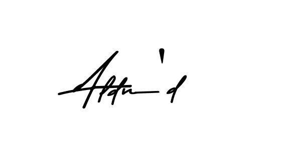 Also we have Aldn'd name is the best signature style. Create professional handwritten signature collection using Asem Kandis PERSONAL USE autograph style. Aldn'd signature style 9 images and pictures png