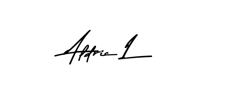 How to make Aldric L signature? Asem Kandis PERSONAL USE is a professional autograph style. Create handwritten signature for Aldric L name. Aldric L signature style 9 images and pictures png