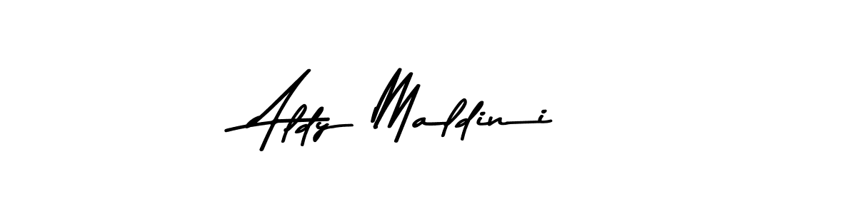 Similarly Asem Kandis PERSONAL USE is the best handwritten signature design. Signature creator online .You can use it as an online autograph creator for name Aldy Maldini. Aldy Maldini signature style 9 images and pictures png