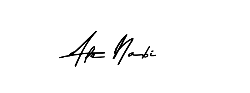 How to make Ale Nabi signature? Asem Kandis PERSONAL USE is a professional autograph style. Create handwritten signature for Ale Nabi name. Ale Nabi signature style 9 images and pictures png