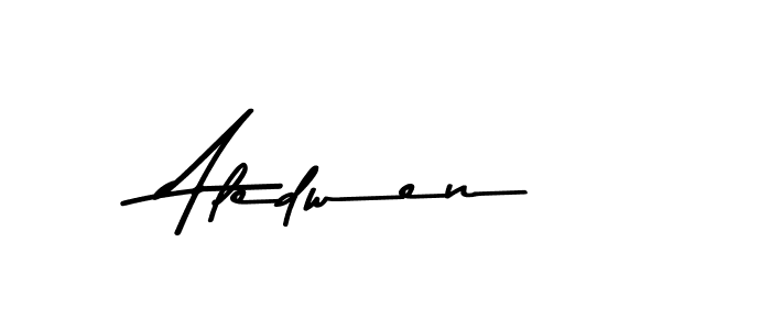 Make a beautiful signature design for name Aledwen. With this signature (Asem Kandis PERSONAL USE) style, you can create a handwritten signature for free. Aledwen signature style 9 images and pictures png