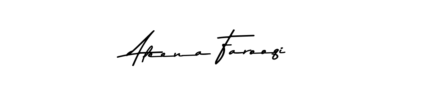 Use a signature maker to create a handwritten signature online. With this signature software, you can design (Asem Kandis PERSONAL USE) your own signature for name Aleena Farooqi. Aleena Farooqi signature style 9 images and pictures png