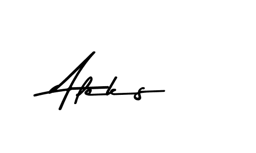 How to make Aleks name signature. Use Asem Kandis PERSONAL USE style for creating short signs online. This is the latest handwritten sign. Aleks signature style 9 images and pictures png