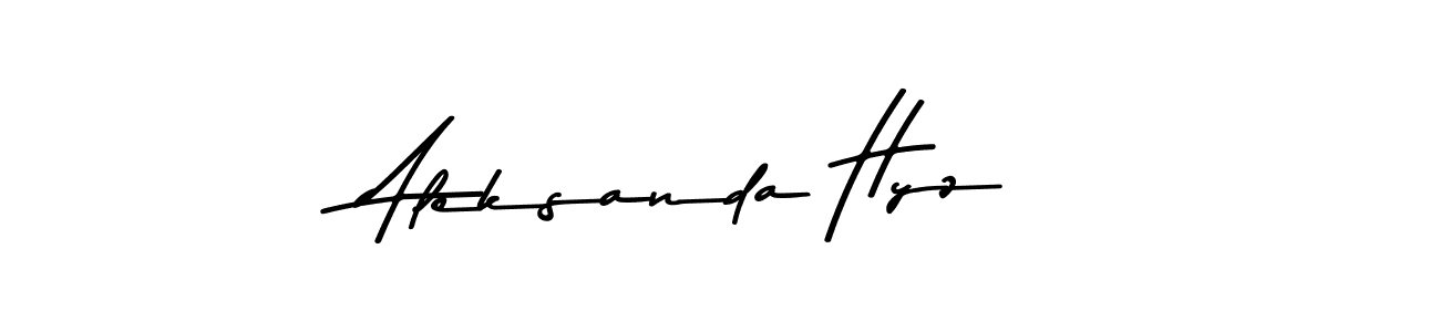 How to make Aleksanda Hyz signature? Asem Kandis PERSONAL USE is a professional autograph style. Create handwritten signature for Aleksanda Hyz name. Aleksanda Hyz signature style 9 images and pictures png