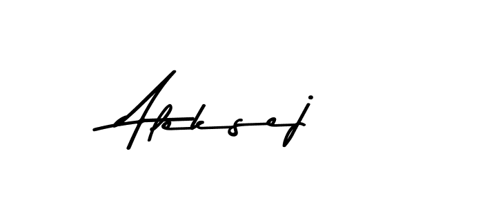 How to make Aleksej name signature. Use Asem Kandis PERSONAL USE style for creating short signs online. This is the latest handwritten sign. Aleksej signature style 9 images and pictures png