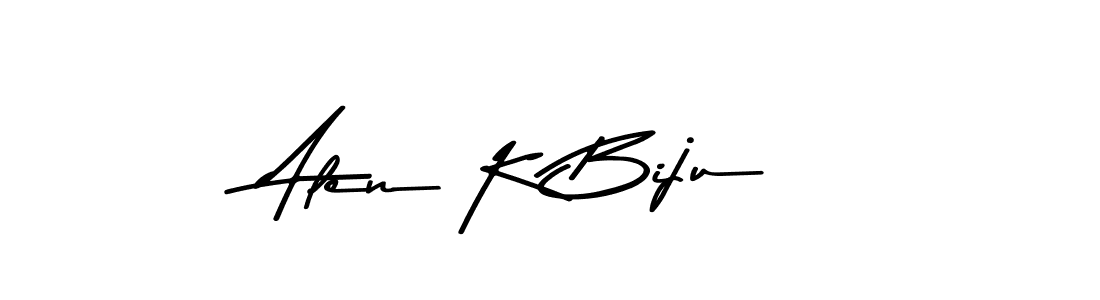 The best way (Asem Kandis PERSONAL USE) to make a short signature is to pick only two or three words in your name. The name Alen K Biju include a total of six letters. For converting this name. Alen K Biju signature style 9 images and pictures png