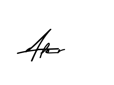 Create a beautiful signature design for name Aler. With this signature (Asem Kandis PERSONAL USE) fonts, you can make a handwritten signature for free. Aler signature style 9 images and pictures png