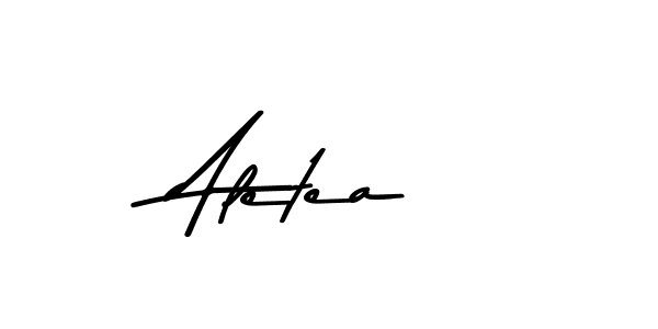 Aletea stylish signature style. Best Handwritten Sign (Asem Kandis PERSONAL USE) for my name. Handwritten Signature Collection Ideas for my name Aletea. Aletea signature style 9 images and pictures png