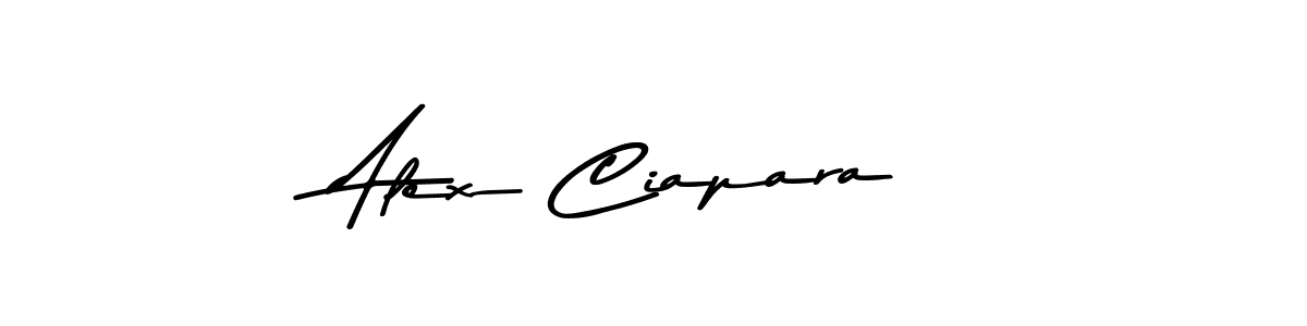 Design your own signature with our free online signature maker. With this signature software, you can create a handwritten (Asem Kandis PERSONAL USE) signature for name Alex Ciapara. Alex Ciapara signature style 9 images and pictures png