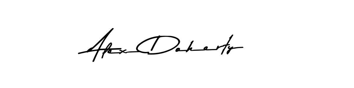 How to make Alex Doherty name signature. Use Asem Kandis PERSONAL USE style for creating short signs online. This is the latest handwritten sign. Alex Doherty signature style 9 images and pictures png