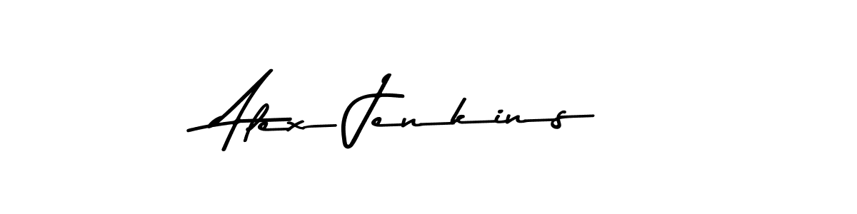 The best way (Asem Kandis PERSONAL USE) to make a short signature is to pick only two or three words in your name. The name Alex Jenkins include a total of six letters. For converting this name. Alex Jenkins signature style 9 images and pictures png