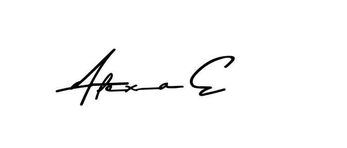 Make a beautiful signature design for name Alexa E. With this signature (Asem Kandis PERSONAL USE) style, you can create a handwritten signature for free. Alexa E signature style 9 images and pictures png