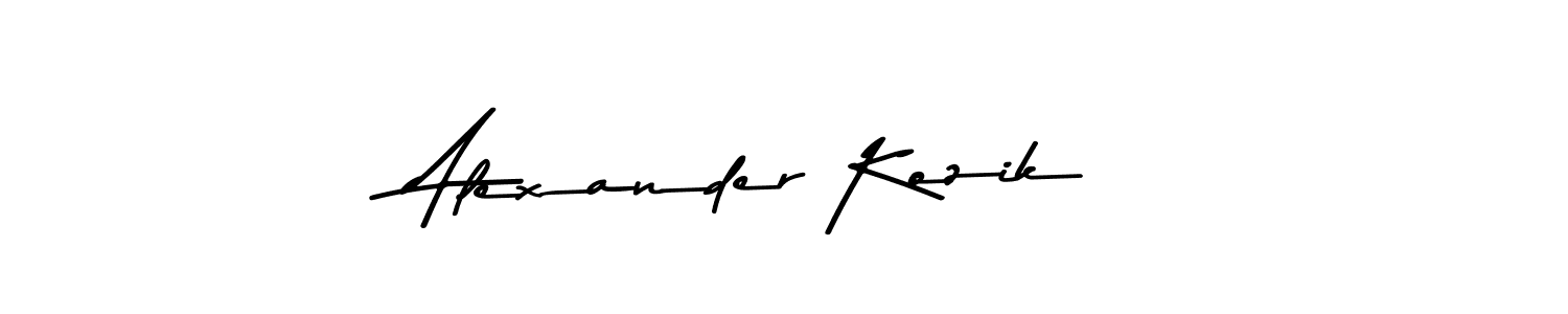 Use a signature maker to create a handwritten signature online. With this signature software, you can design (Asem Kandis PERSONAL USE) your own signature for name Alexander Kozik. Alexander Kozik signature style 9 images and pictures png