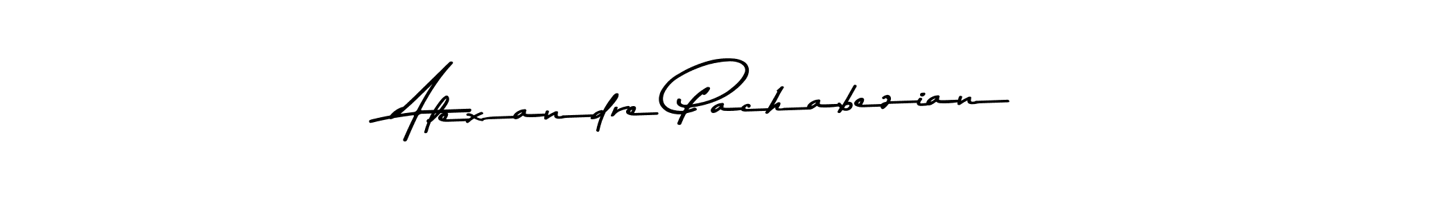 How to make Alexandre Pachabezian name signature. Use Asem Kandis PERSONAL USE style for creating short signs online. This is the latest handwritten sign. Alexandre Pachabezian signature style 9 images and pictures png