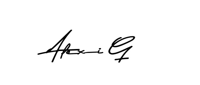 Also You can easily find your signature by using the search form. We will create Alexi G name handwritten signature images for you free of cost using Asem Kandis PERSONAL USE sign style. Alexi G signature style 9 images and pictures png