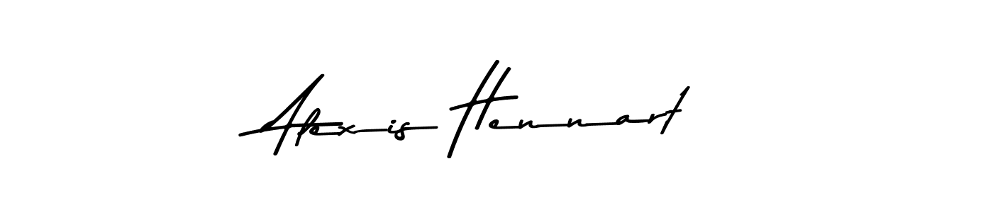 Use a signature maker to create a handwritten signature online. With this signature software, you can design (Asem Kandis PERSONAL USE) your own signature for name Alexis Hennart. Alexis Hennart signature style 9 images and pictures png