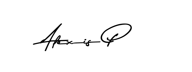 Use a signature maker to create a handwritten signature online. With this signature software, you can design (Asem Kandis PERSONAL USE) your own signature for name Alexis P. Alexis P signature style 9 images and pictures png