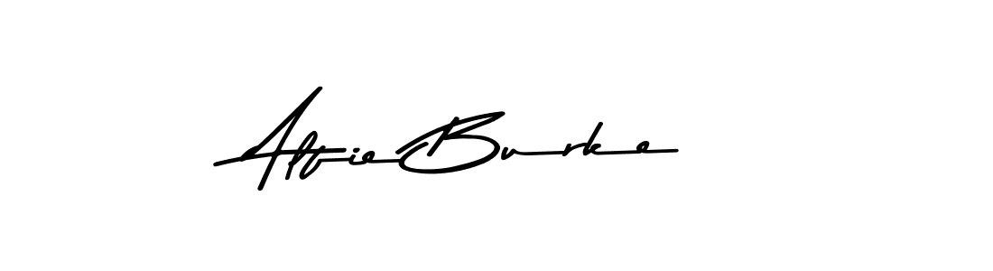 Alfie Burke stylish signature style. Best Handwritten Sign (Asem Kandis PERSONAL USE) for my name. Handwritten Signature Collection Ideas for my name Alfie Burke. Alfie Burke signature style 9 images and pictures png