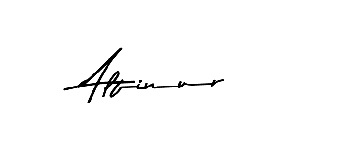 Make a beautiful signature design for name Alfinur. With this signature (Asem Kandis PERSONAL USE) style, you can create a handwritten signature for free. Alfinur signature style 9 images and pictures png