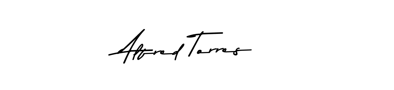 Make a beautiful signature design for name Alfred Torres. With this signature (Asem Kandis PERSONAL USE) style, you can create a handwritten signature for free. Alfred Torres signature style 9 images and pictures png