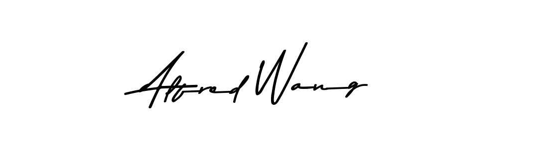 Make a beautiful signature design for name Alfred Wang. With this signature (Asem Kandis PERSONAL USE) style, you can create a handwritten signature for free. Alfred Wang signature style 9 images and pictures png