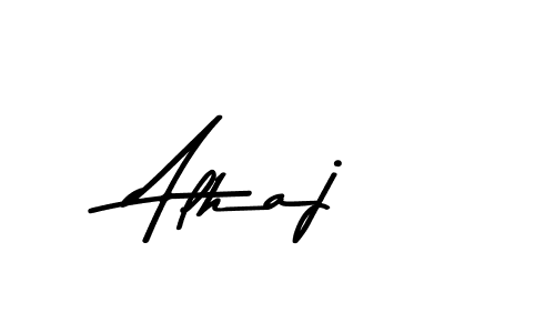 How to make Alhaj signature? Asem Kandis PERSONAL USE is a professional autograph style. Create handwritten signature for Alhaj name. Alhaj signature style 9 images and pictures png