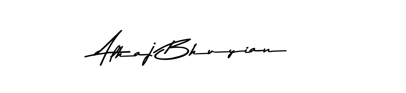 Also we have Alhaj Bhuyian name is the best signature style. Create professional handwritten signature collection using Asem Kandis PERSONAL USE autograph style. Alhaj Bhuyian signature style 9 images and pictures png