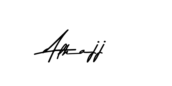 Use a signature maker to create a handwritten signature online. With this signature software, you can design (Asem Kandis PERSONAL USE) your own signature for name Alhajj. Alhajj signature style 9 images and pictures png