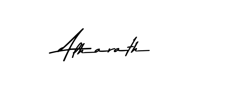 Use a signature maker to create a handwritten signature online. With this signature software, you can design (Asem Kandis PERSONAL USE) your own signature for name Alharath. Alharath signature style 9 images and pictures png