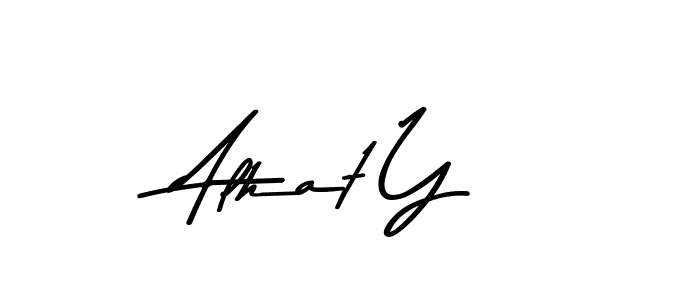 Asem Kandis PERSONAL USE is a professional signature style that is perfect for those who want to add a touch of class to their signature. It is also a great choice for those who want to make their signature more unique. Get Alhat Y name to fancy signature for free. Alhat Y signature style 9 images and pictures png