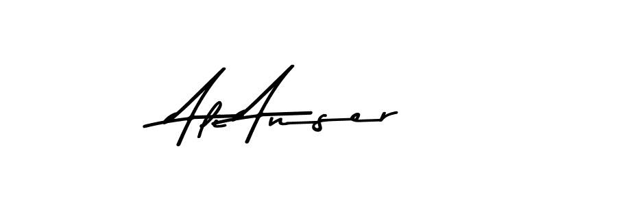 Also You can easily find your signature by using the search form. We will create Ali Anser name handwritten signature images for you free of cost using Asem Kandis PERSONAL USE sign style. Ali Anser signature style 9 images and pictures png